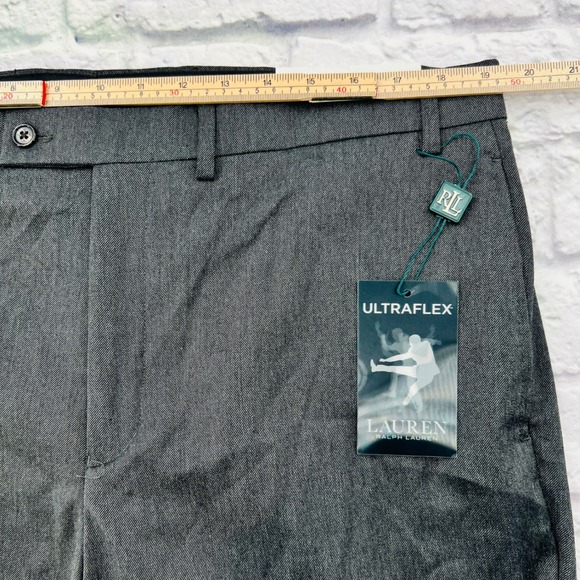 Lauren Ralph Lauren Mens Grey Ultraflex Classic Fit Stretch Dress Pants 38Wx32L - Picture 6 of 10